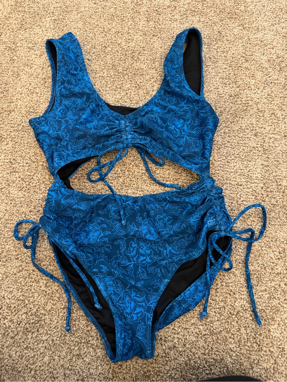 Albion fit Floral Cutout One-Piece Swimsuit